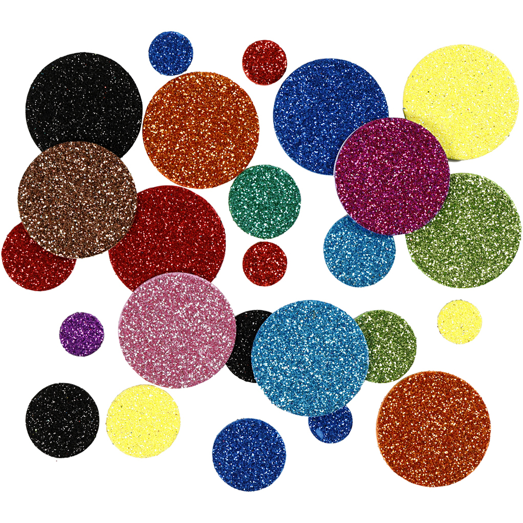 Creativ Company Moosgummikreise D 12+20+32 mm 150 sortiert