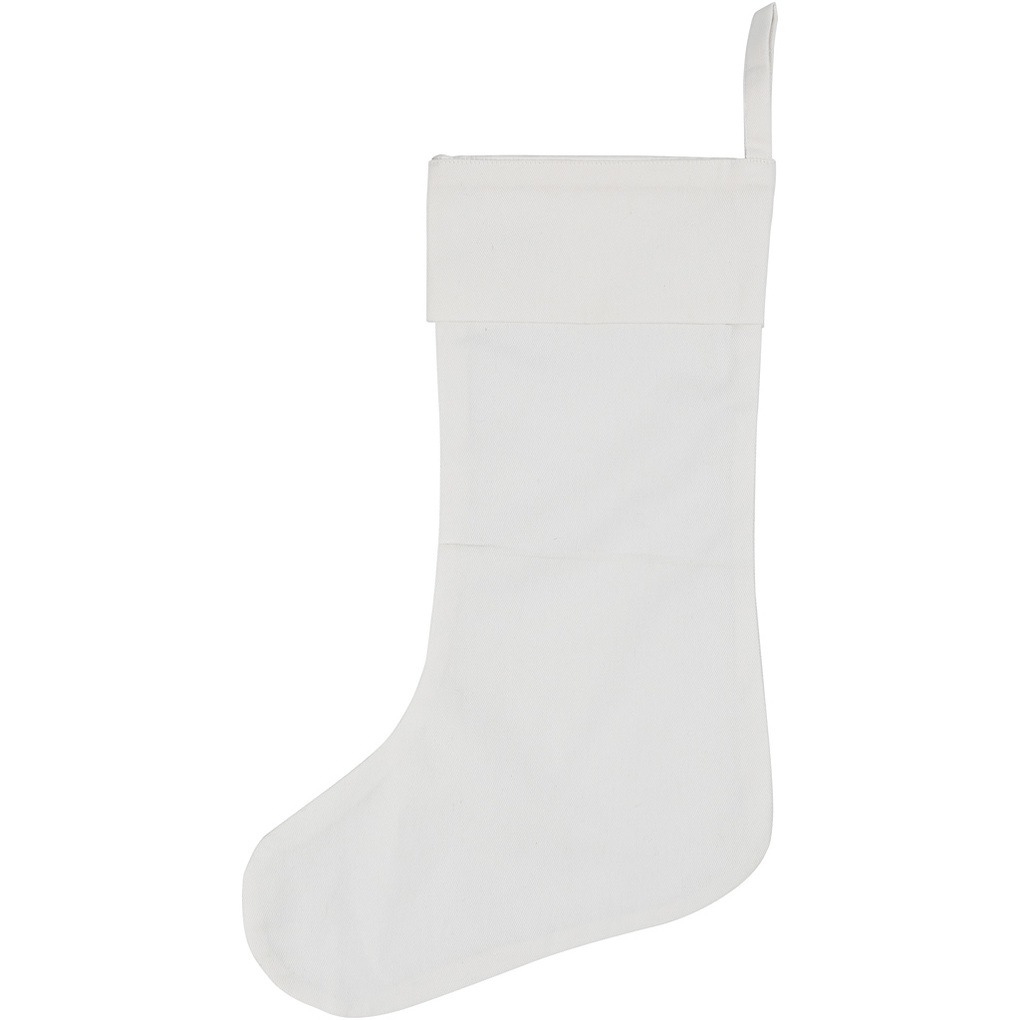 Creativ Company Weihnachtsstrumpf H 40 cm B 26 cm 210 g Weiß 1 Stk