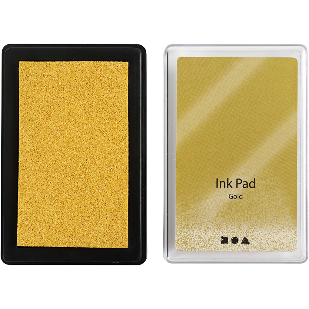Creativ Company Stempelkissen H 2 cm Größe 9x6 cm Gold 1 Stk