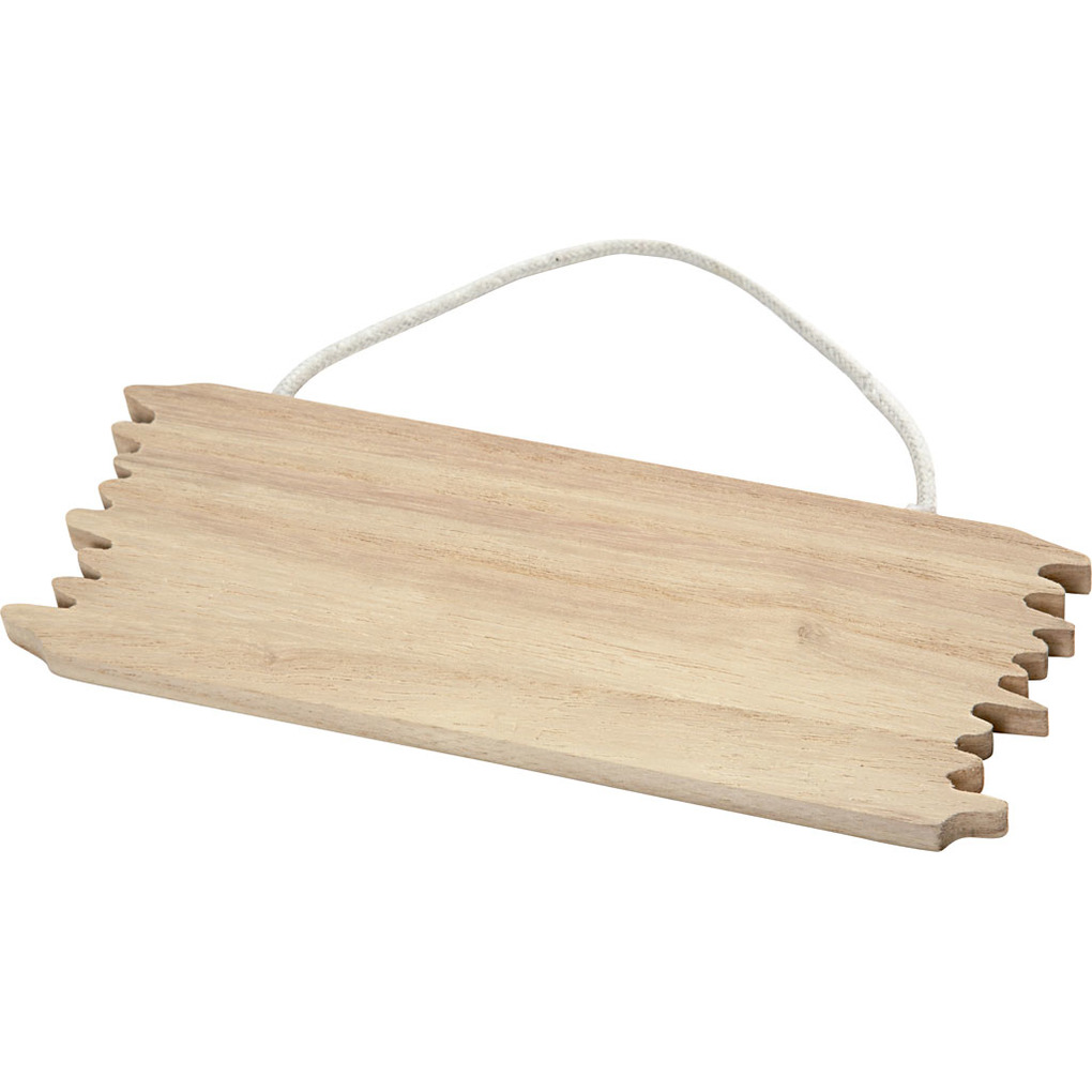 Creativ Company Saloon-Schild Holz Größe 16x55 cm Dicke 7 mm 1 Stk