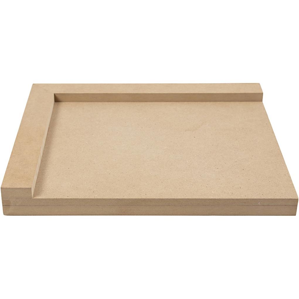 Creativ Company Linoleum-Schneidebrett Größe 25x29 cm für Rechtshänder 1 Stk