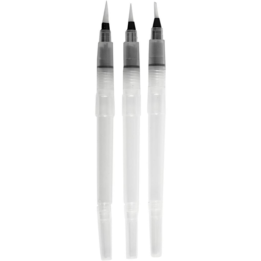 Creativ Company Wasserpinsel Größe S + M + L 10 ml 3 Stk