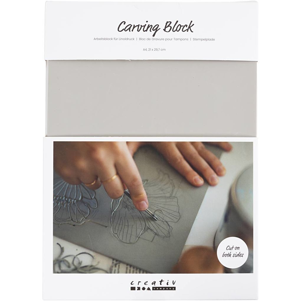 Creativ Company Stempelblock A4 21x297 cm Hellgrau 1 Stk