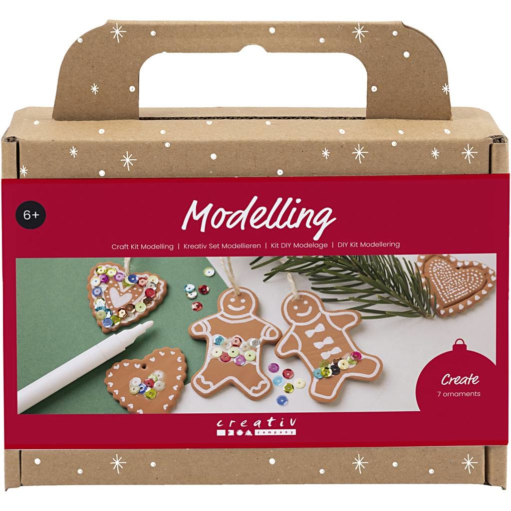 Creativ Company Kreativ Set Modellieren Kleine Kuchenfiguren Mittelbraun