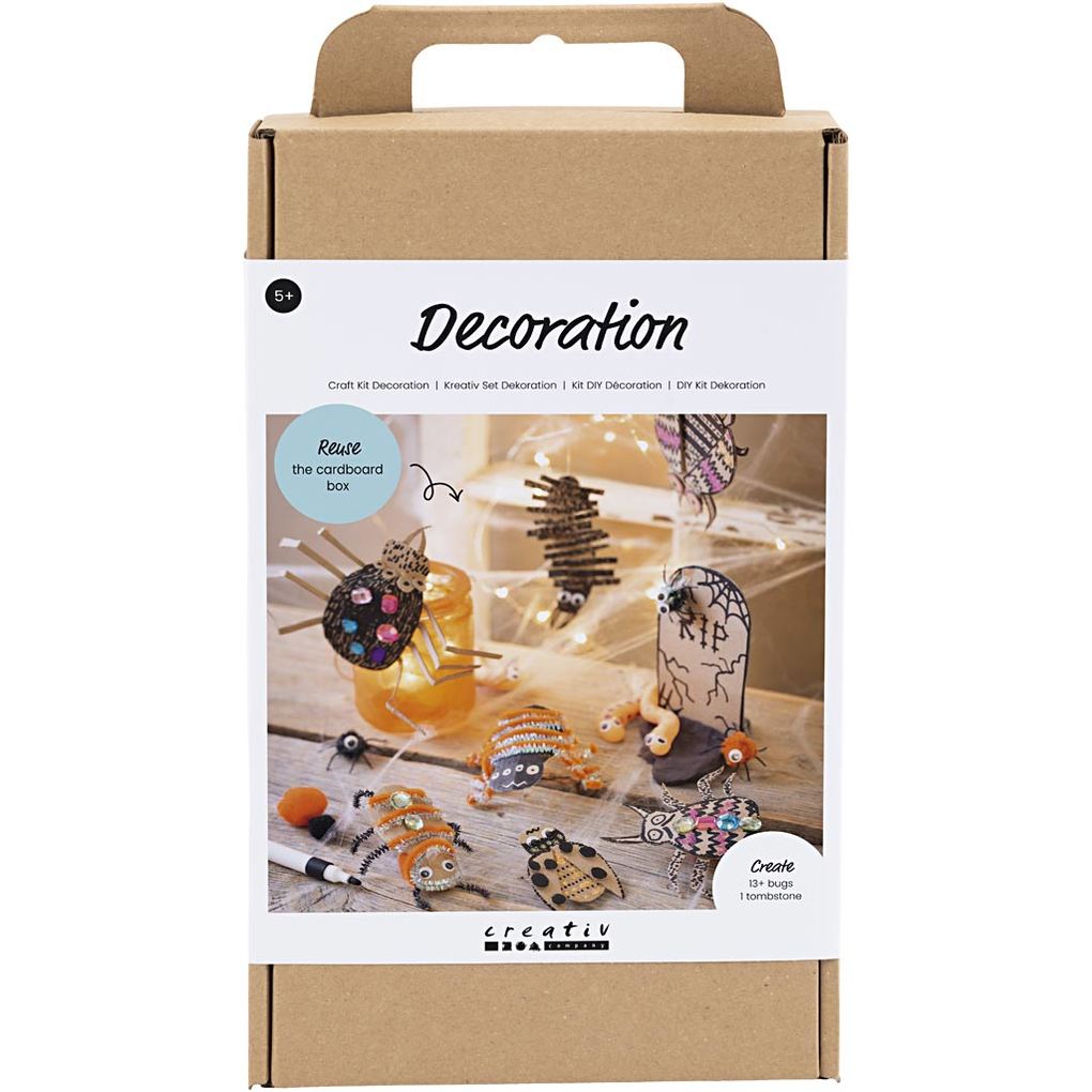 Creativ Company Kreativ Set Dekoration Insekten Würmer und Grabsteine Sortierte Farben