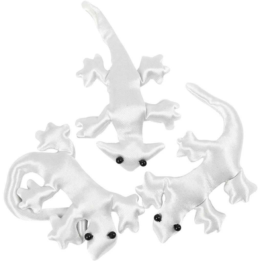 Creativ Company Echsen Größe 10-14 cm Weiß 3 Stk