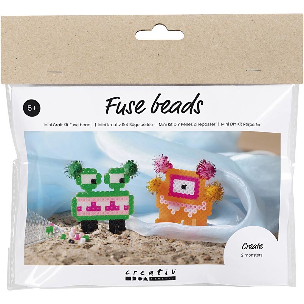Creativ Company Mini Kreativ Set Bügelperlen Monster Sortierte Farben