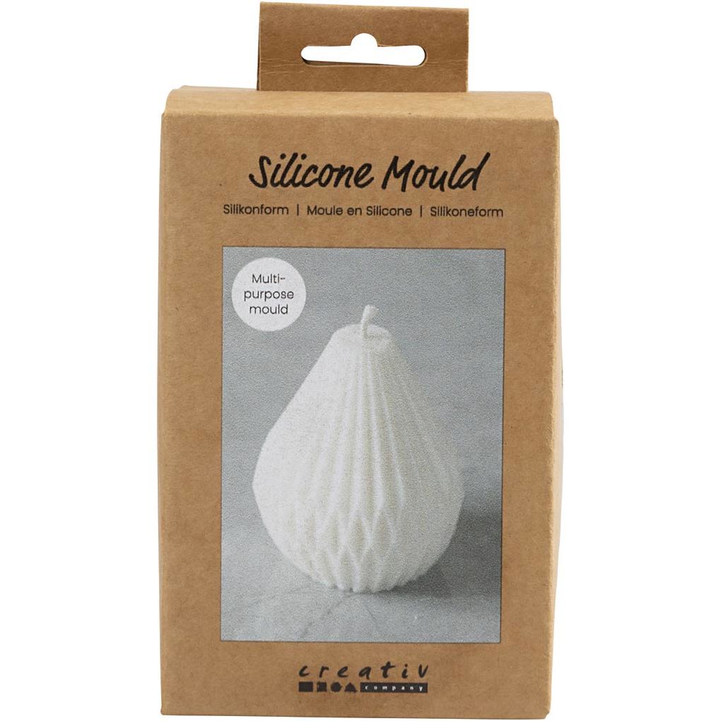 Creativ Company Silikonform Gerippte Tropfenform H 8 cm D 7 cm 140 g 1 Stk