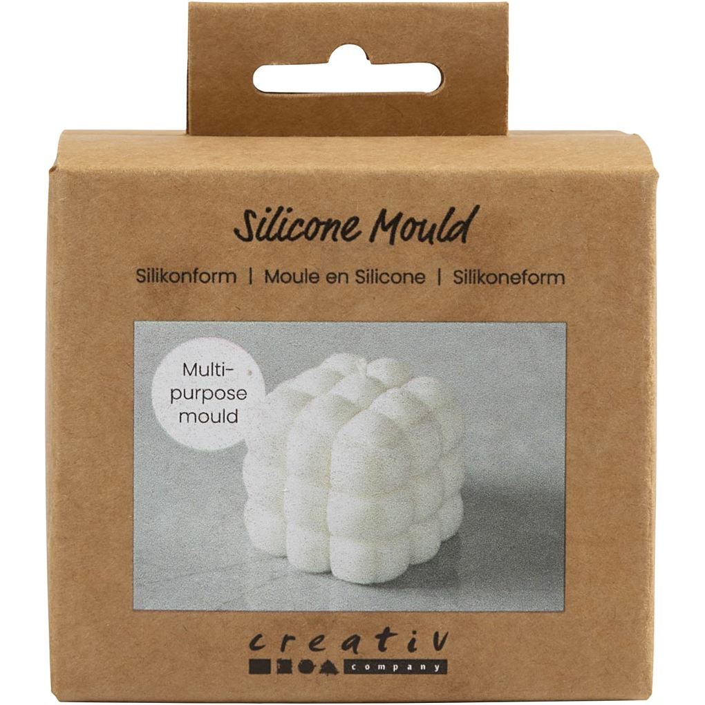 Creativ Company Silikonform Quadrat mit Seifenblasen H 5 cm B 6 cm 125 g 1 Stk