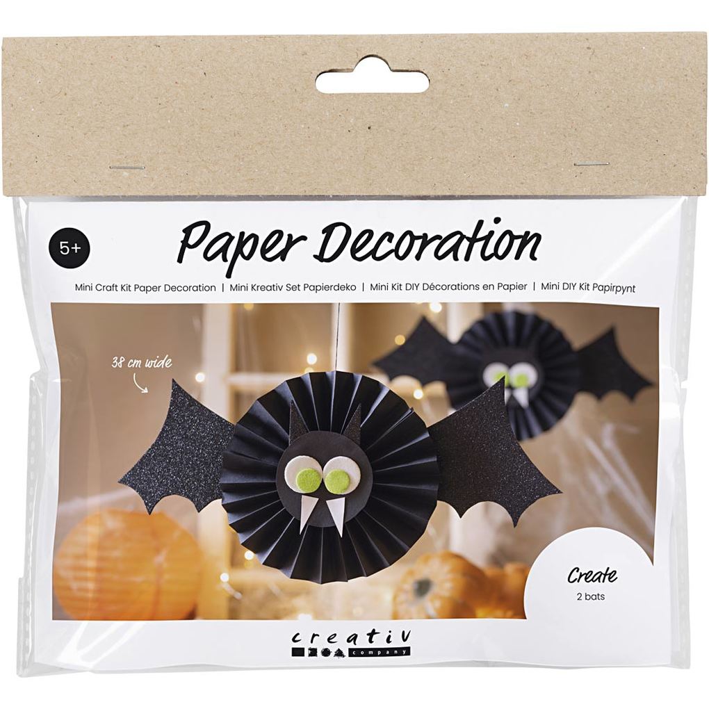 Creativ Company Mini Kreativ Set Papierdeko Fledermäuse