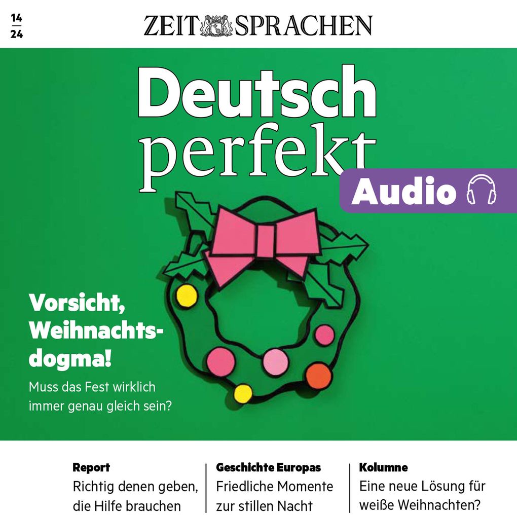 Deutsch lernen Audio Weihnachten in Deutschland