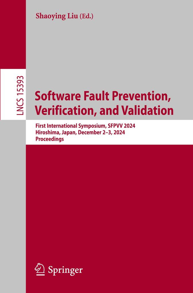 Software Fault Prevention Verification and Validation