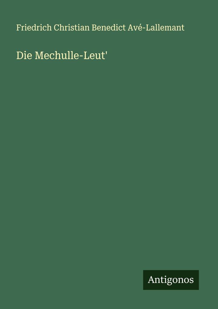 Die Mechulle-Leut'