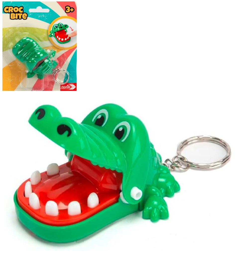 NORIS 606132081 - CROCBITE Mini beißendes Krokodil Schlüsselanhänger