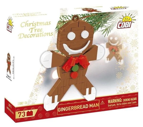 COBI 20013 - Gingerbread Man Lebkuchenmann Christbaumschmuck Bausatz 73 Klemmbausteine