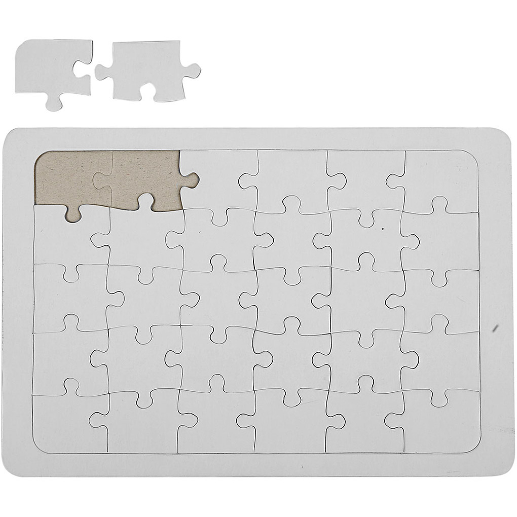 Creativ Company Puzzle Größe 21x30 cm weiß 1 Stk