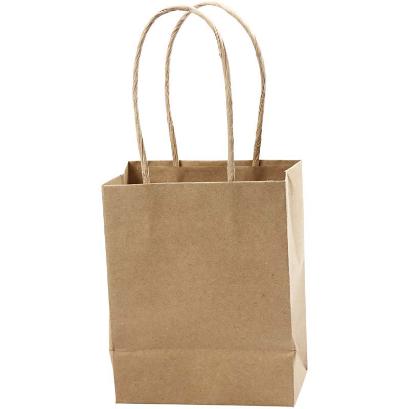Creativ Company Papiertüten H 17 cm B 12x7 cm 125 g Braun 10 Stk