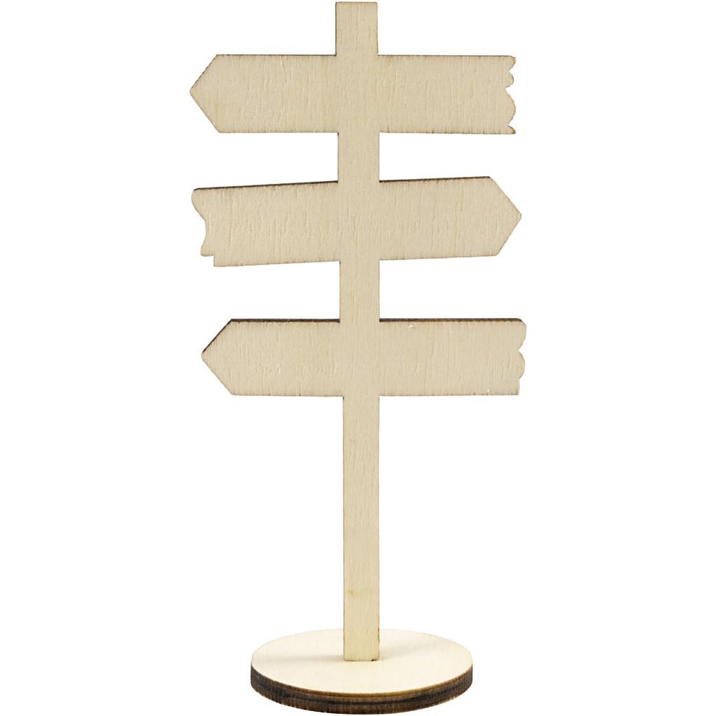 Creativ Company Schild mit Sockel H 12 cm B 6 cm 1 Stk