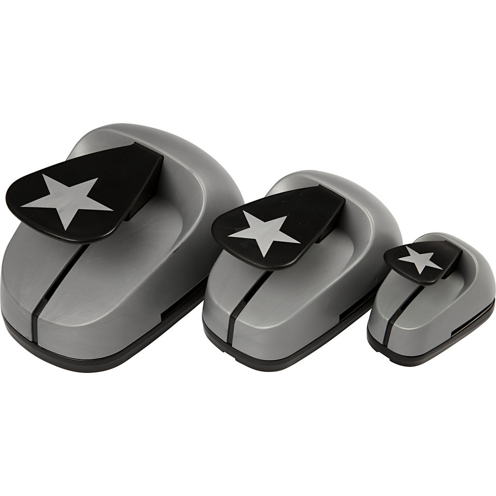 Creativ Company Stanzer-Set Stern Größe 25+49+75 mm 3 Stk