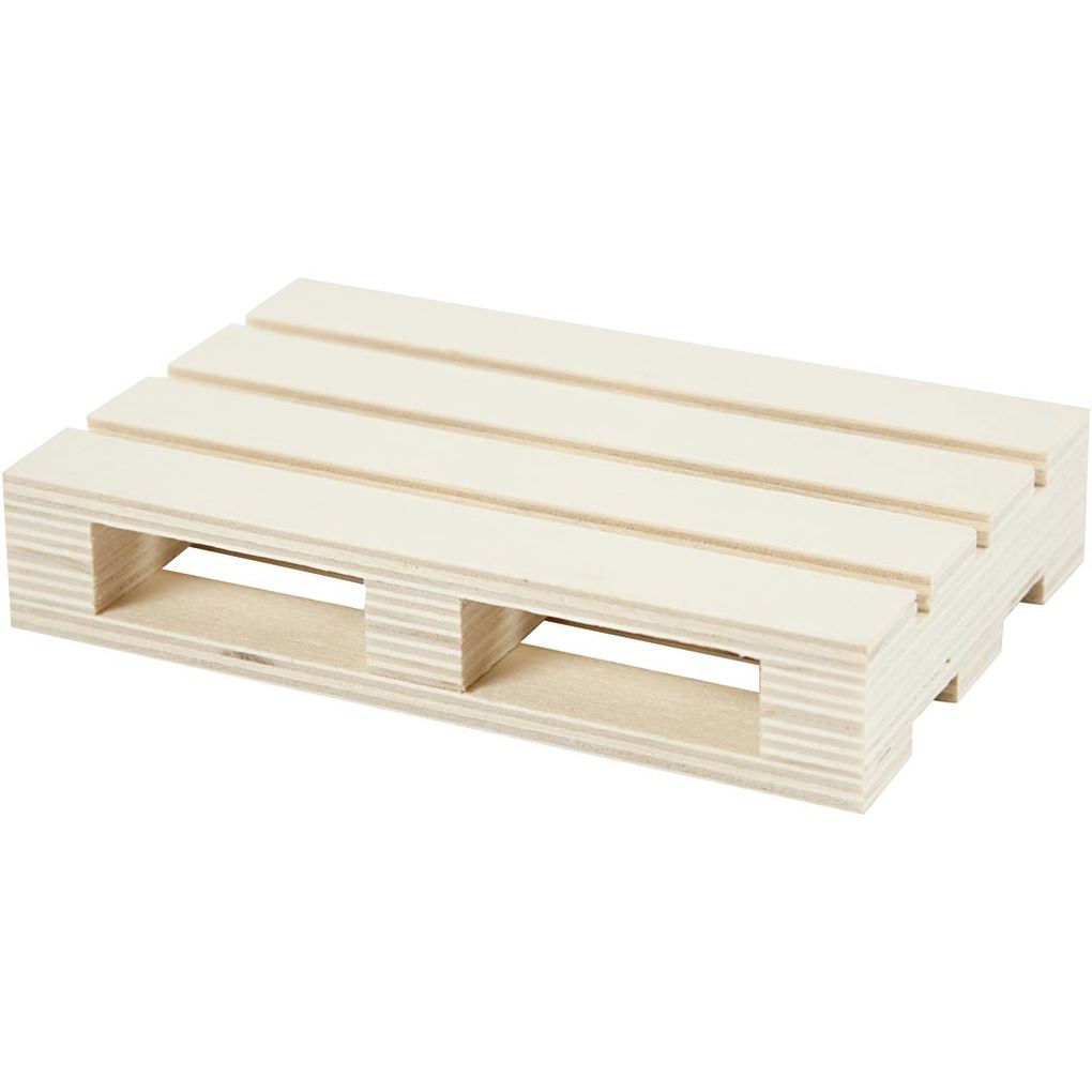 Creativ Company Mini-Holzpalette H 25 cm L 12 cm B 8 cm 1 Stk