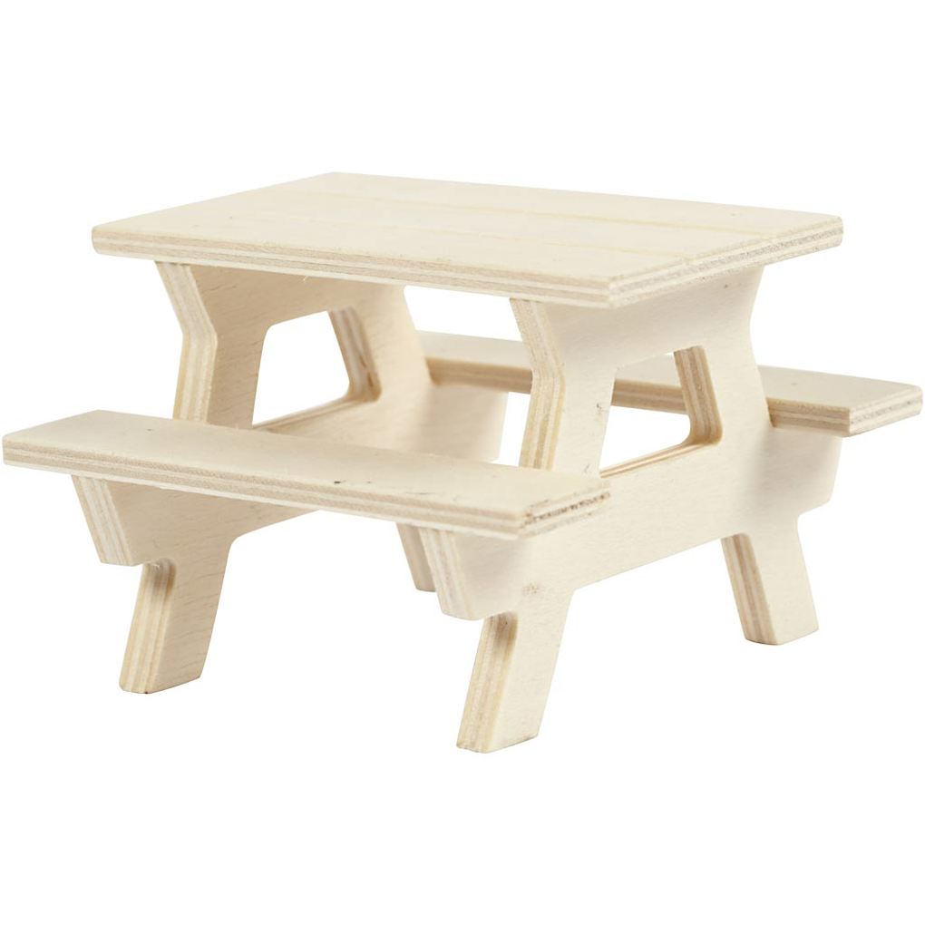 Creativ Company Picknick-Tisch mit Bank H 55 cm L 8 cm 1 Stk