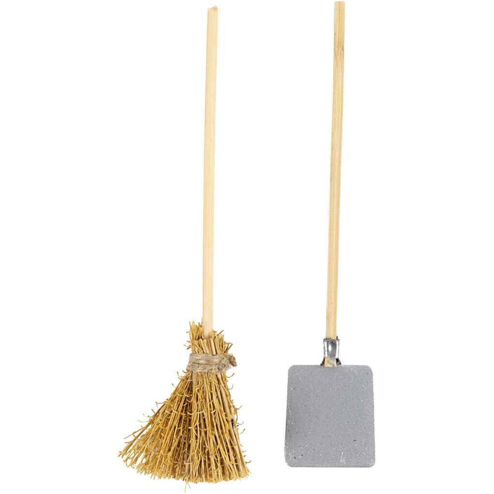 Creativ Company Schaufel und Besen L 11 cm