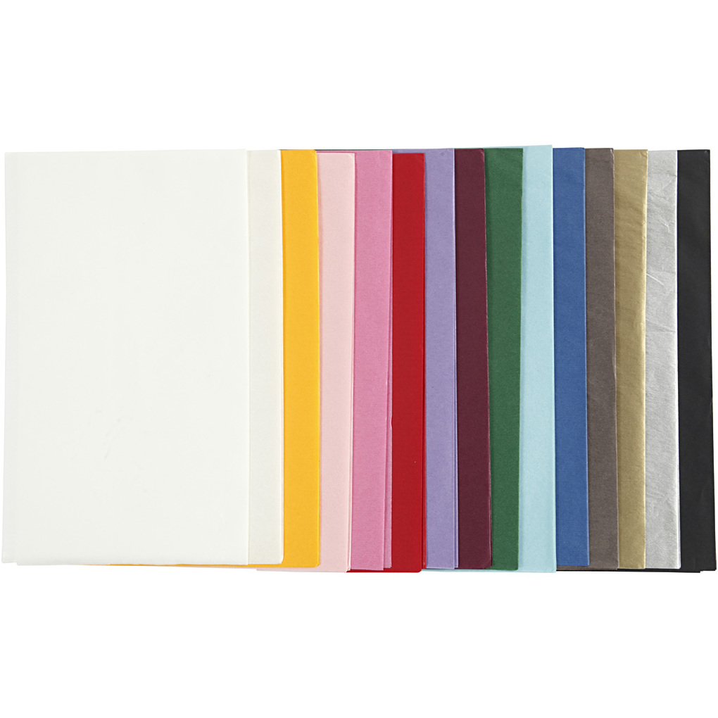 Creativ Company Seidenpapier 50x70 cm 17 g Sortierte Farben 15x2 Blatt