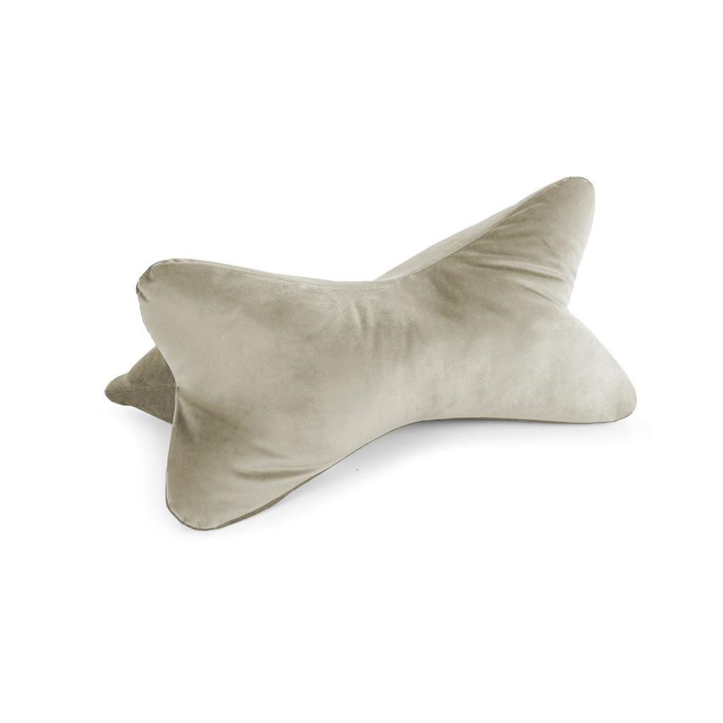 Bookiepad Leseknochen Cozy Samt - beige