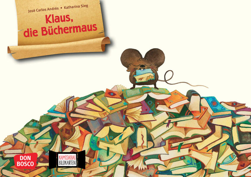 Klaus die Büchermaus. Kamishibai Bildkartenset