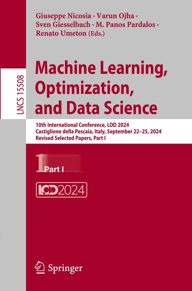 Machine Learning Optimization and Data Science