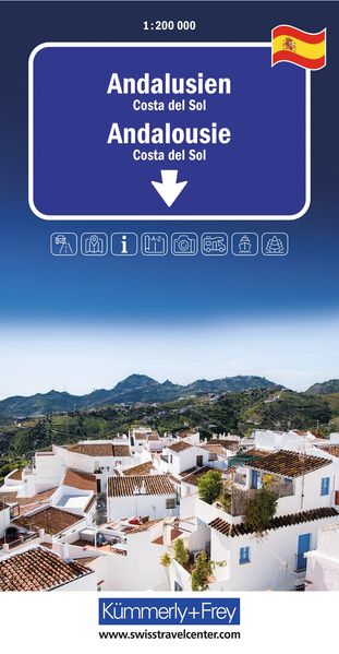 Kümmerly+Frey Regional-Strassenkarte Andalusien 1:200.000