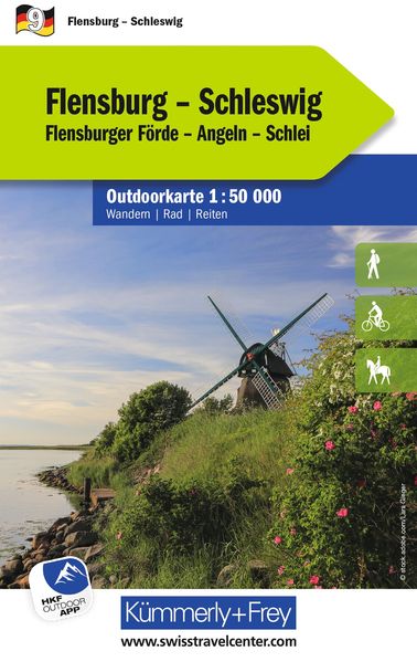 Kümmerly+Frey Outdoorkarte Deutschland 9 Flensburg Schleswig 1:50.000