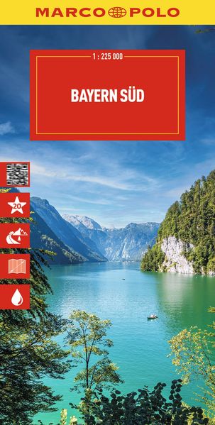 Mairdumont Marco Polo Reisekarte Deutschland 13 Bayern Süd 1, 225.000