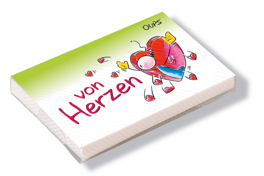 Oups Kärtchenbox - Von Herzen