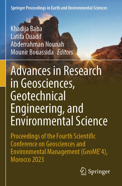 Advances in Research in Geosciences Geotechnical Engineering and Environmental Science