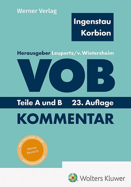 Ingenstau / Korbion VOB Teile A und B - Kommentar