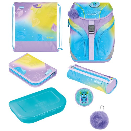 Herlitz Grundschulrucksack SoftLight GREENline Little Monster