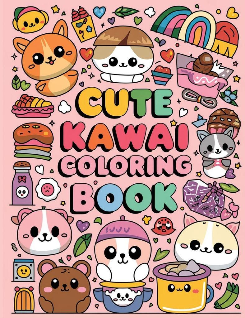 Cute Kawaii Coloring Book for Kids