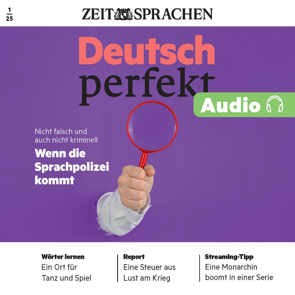 Deutsch lernen Audio Wenn die Sprachpolizei kommt