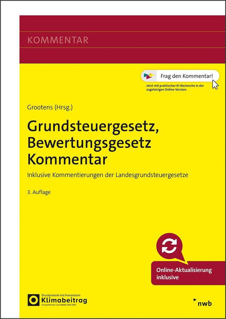 Grundsteuergesetz Bewertungsgesetz Kommentar