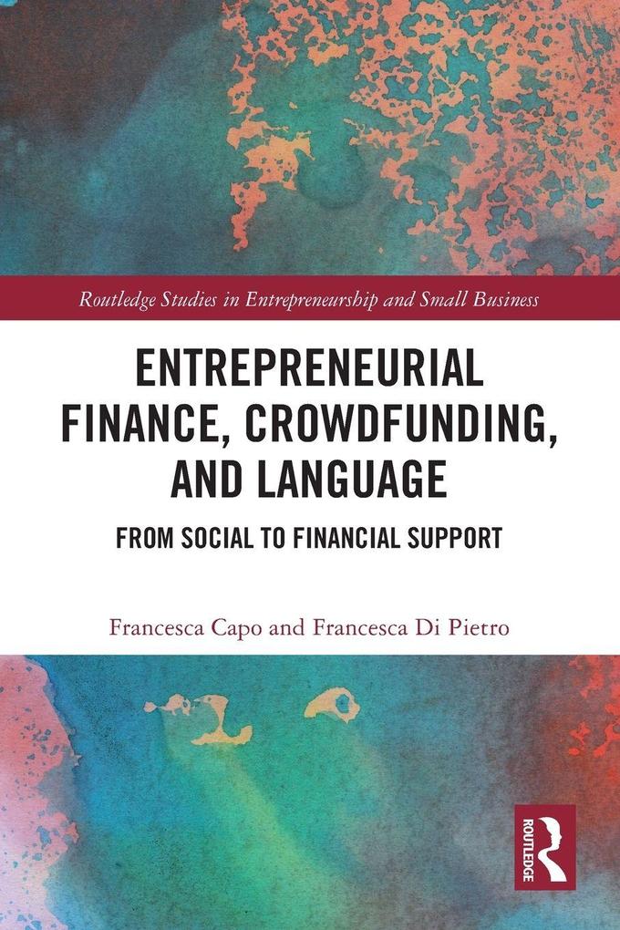 Entrepreneurial Finance Crowdfunding and Language