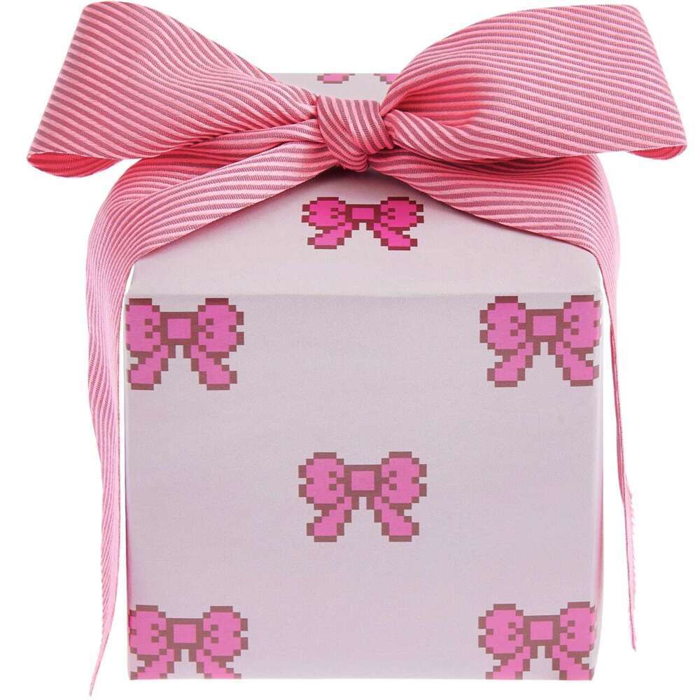 Geschenkpapier Pixel Schleifen Rosa FSC MIX