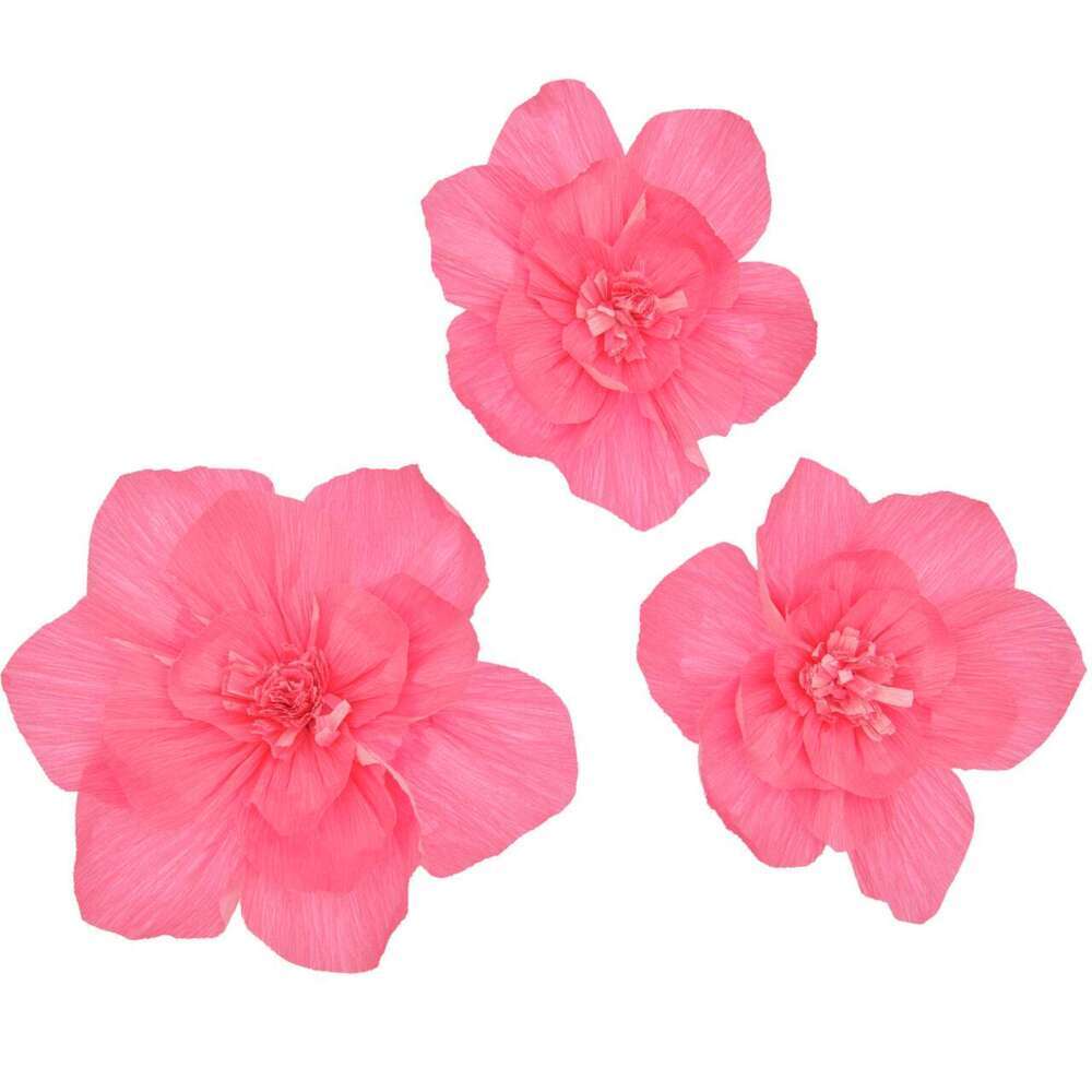 Krepppapier Blüten Neon Pink L/M FSC MIX