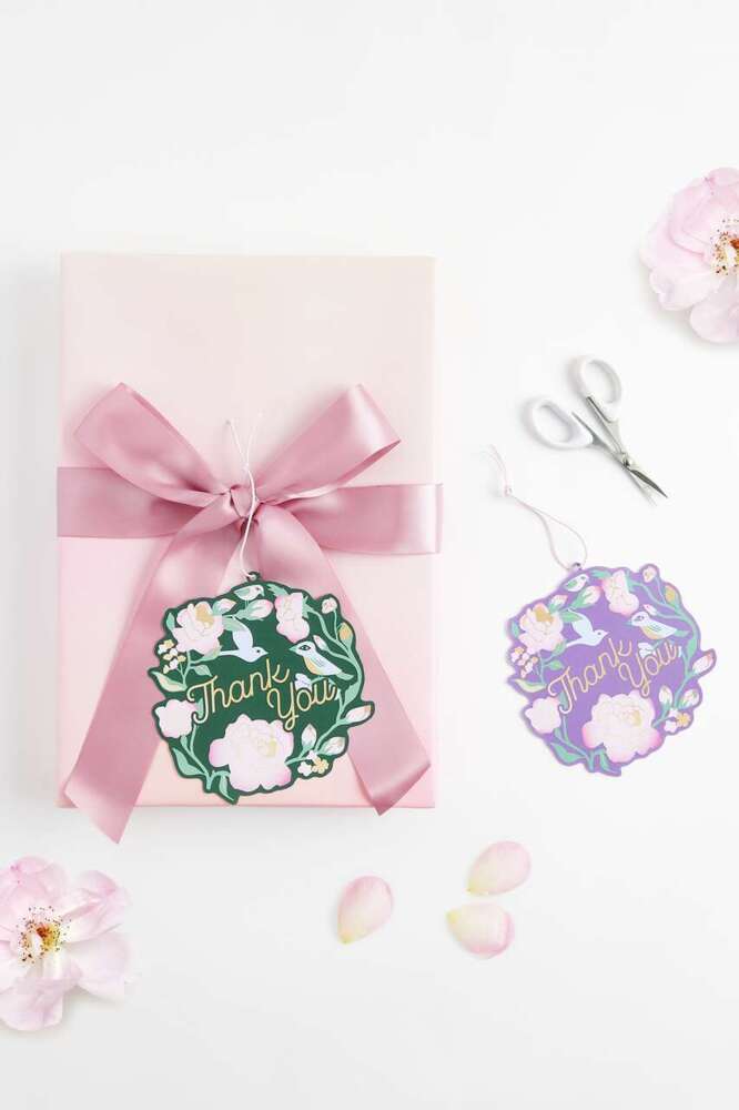 Geschenkanhänger La Vie en Rose Thank You FSC MIX