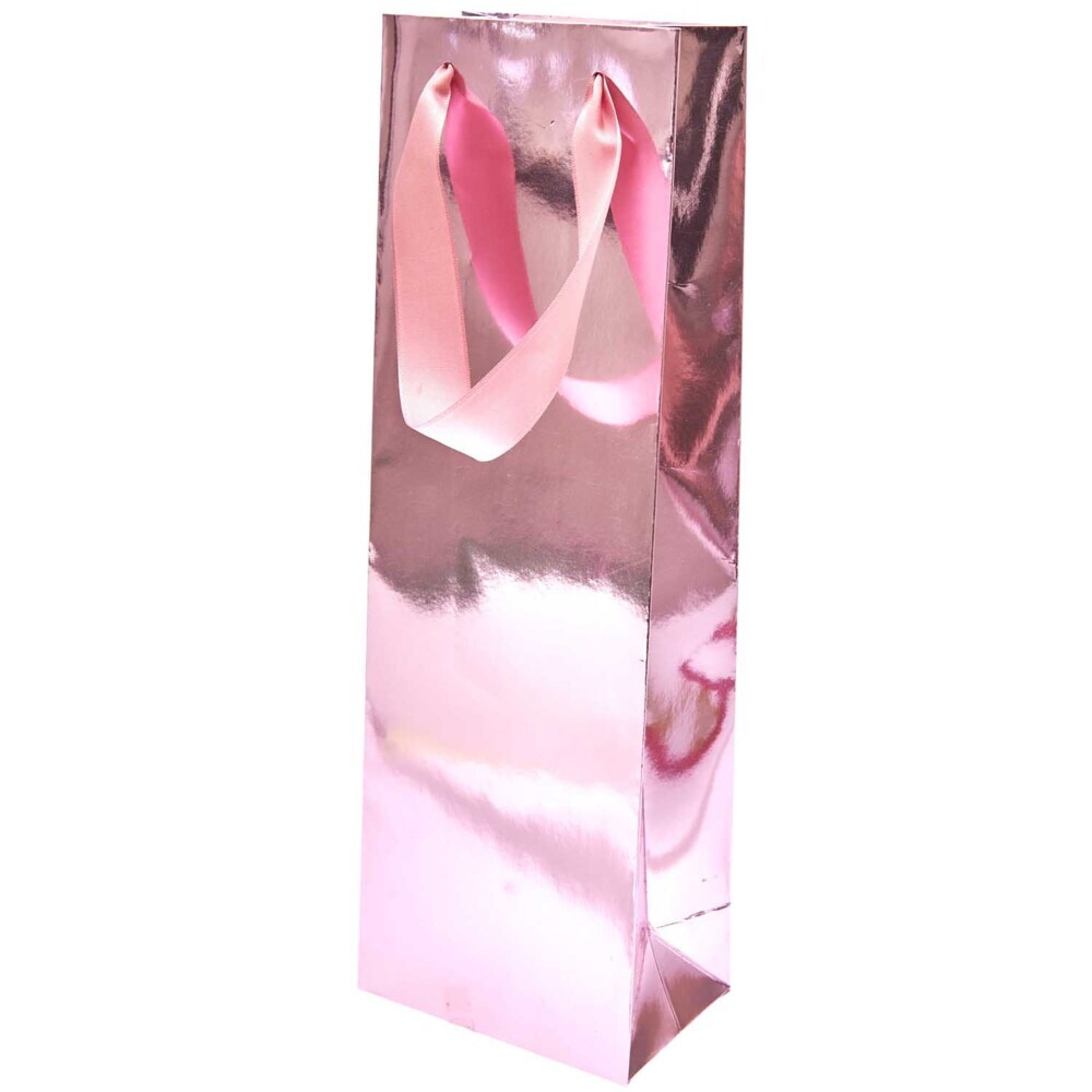 Flaschentüte Metallic Rosa FSC MIX