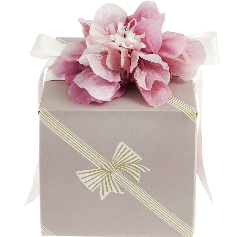 Geschenkpapier Schleifen Streifen Rosa FSC MIX