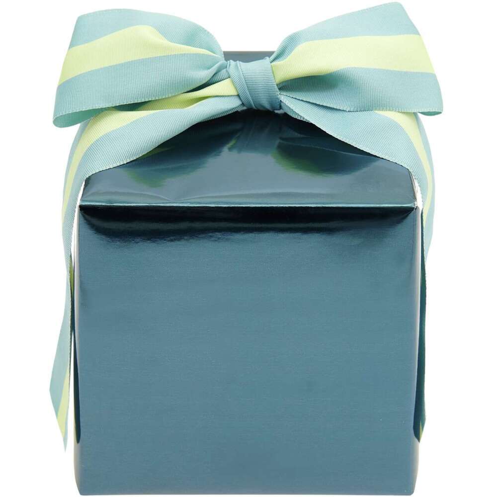 Geschenkpapier Metallic Blau Glänzend FSC MIX