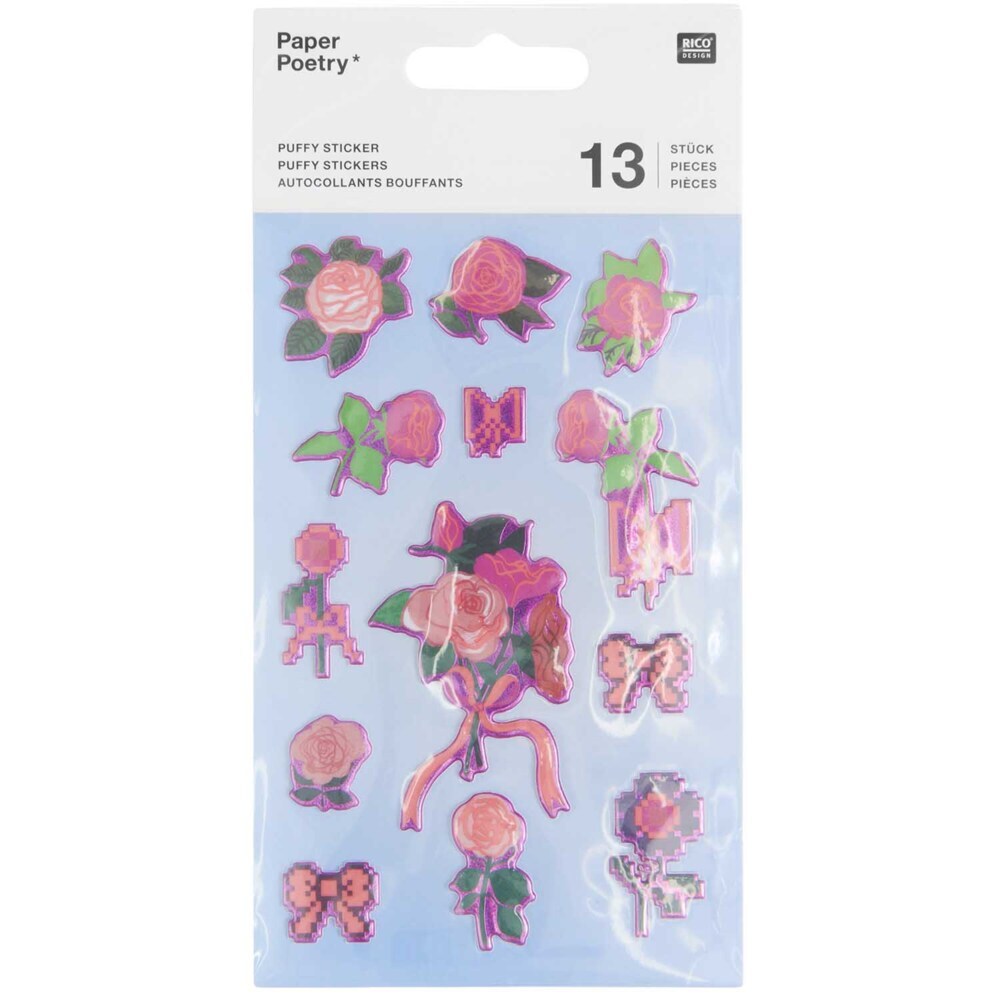 Puffy Sticker La Vie en Rose Rosen