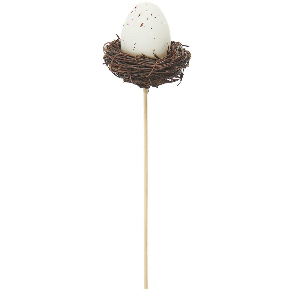 Picker Ei im Nest Weiß