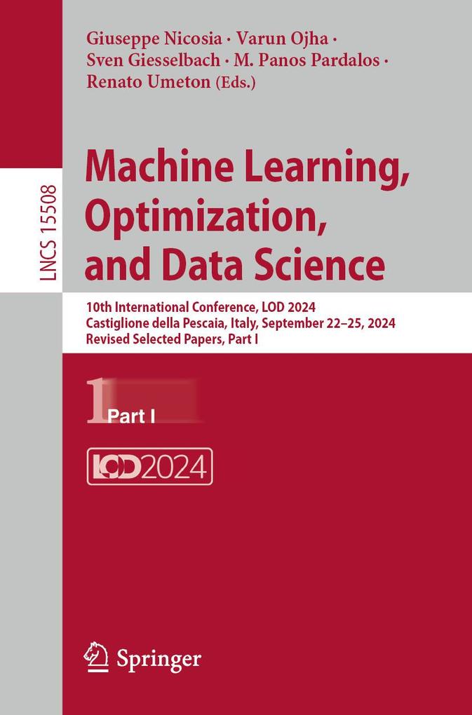 Machine Learning Optimization and Data Science
